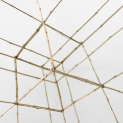 SCULPTURE 11. 2019. Bambou, fil de fer. L 135 x H 106 x P 106 cm.