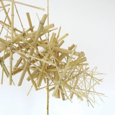 Sculpture 20 – 2020 – bambou, fil de fer – L 141 x P 206 x H 48 cm